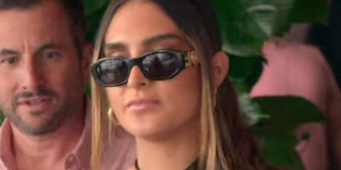 Reality TV personality Sophia Umansky, daughter of Kyle Richards, was seen wearing black Versace 4361 GB1/87 Medusa Biggie Sunglasses in The Real Housewives of Beverly Hills