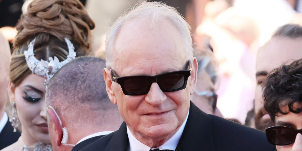 Actor Stellan Skarsgard was seen wearing black Bottega Veneta BV1457S 001 sunglasses at the opening of Cannes Film Festival 2026.