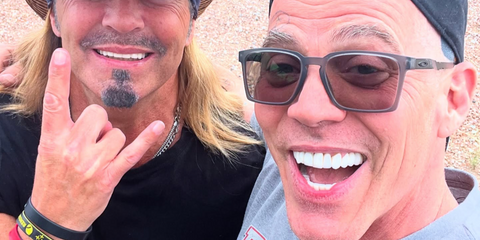 Stunt performer and comedian Steve-O was seen wearing smoke grey Oakley Exchange Sun OO9483 02 Prizm sunglasses in his Instagram post, April 2025.