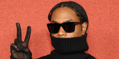 Musician Steve Lacy was seen wearing black Saint Laurent Sun SL 610 001 sunglasses at the Variety Power Of Young Hollywood in Los Angeles, August 2023. Shop online now on Pretavoir