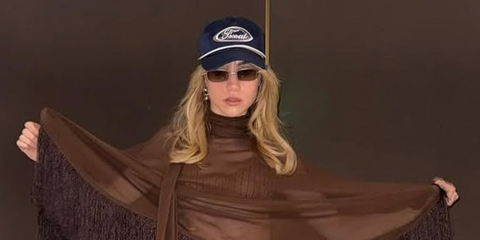 Suki Waterhouse was seen wearing gold DMY Studios Olsen DMYSUN05BL sunglasses with Brown Lens. Shop online now on Pretavoir