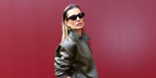 Italian actress Sveva Alviti was seen wearing black Gucci GG1919S 001 cat eye sunglasses at the Gucci Spring/Summer 2025 fashion show during Milan Fashion Week. Shop online now on Pretavoir