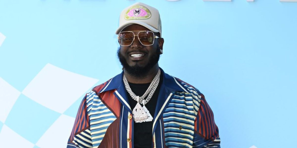 T-Pain is seen wearing Dita Grand Emperik DTS 159 04 sunglasses to an event