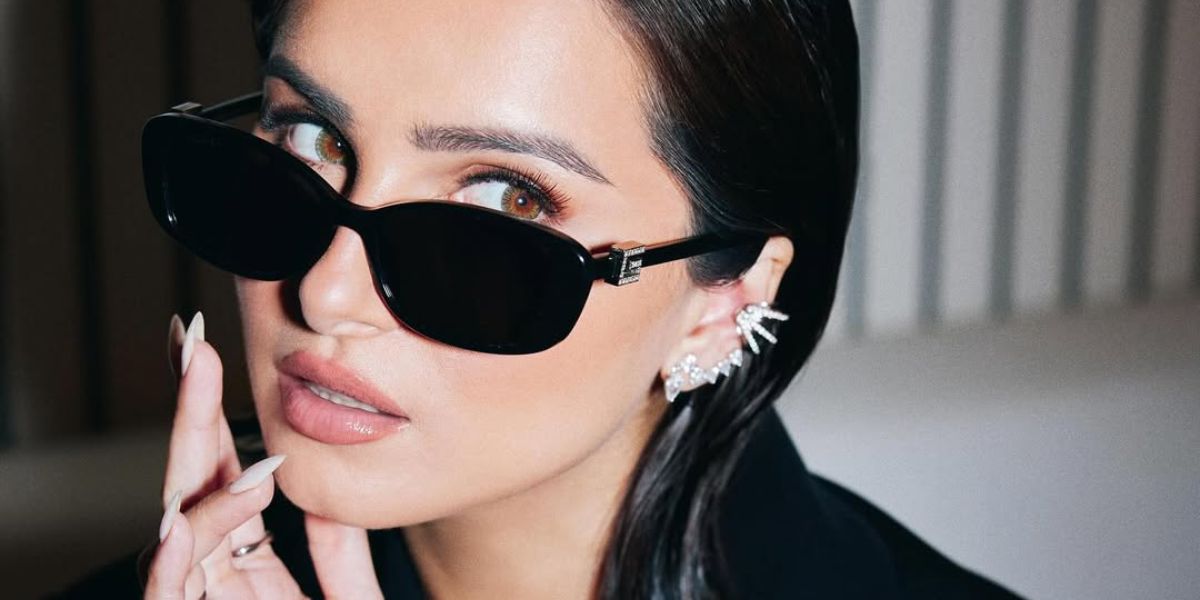 Bollywood actress Tara Sutaria was seen wearing black Gucci GG1681S 008 sunglasses with crystal studded G details in her Instagram post, June 2025