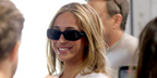 Canadian singer Tate McRae was seen wearing black Saint Laurent SL 809 001 sunglasses at the FIFA World Cup 2026 final between Spain and Argentina.