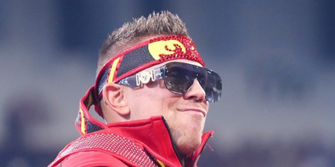 WWE star Mike "The Miz" Mizanin was seen wearing Versace 4391 GB1/87 sunglasses in his Instagram post, January 2024. Shop online now on Pretavoir