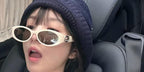 Chinese actress Tian Xiwei was seen wearing white Gucci GG1662SA 004 sunglasses in her Douyin update, August 2024.