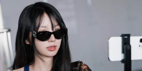 Chinese actress Tian Xiwei was seen wearing black Gucci GG1691S 001 sunglasses in Turkey, June 2025.
