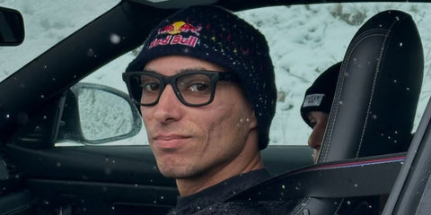 Turkish motorcycle racer Toprak Razgatlioglu was seen wearing matte black Ray-Ban Meta Wayfarer Gen 2 RW4012 601S/1Z Photochromic Smart Glasses in his Instagram post, January 2026.