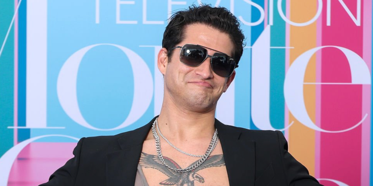 Actor Tyler Posey was seen wearing black iron Dita Alkamx DTS 100 04 aviator sunglasses with grey gradient Polarised lenses at the Monte-Carlo Television Festival 2025. Shop online now on Pretavoir