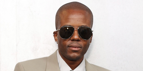 Celebrity and television personality Vas J. Morgan was seen wearing dark ruthenium Hugo Boss 1447/S KJ186 aviator sunglasses with brown lenses at the Australian premiere of Wuthering Heights in Sydney, February 2026.