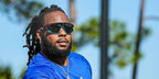 Baseball athlete Vladimir Guerrero Jr. was seen wearing tricolour black, turquoise, and pink Oakley BXTR OO9280 05 Prizm sunglasses in his Instagram post, March 2024