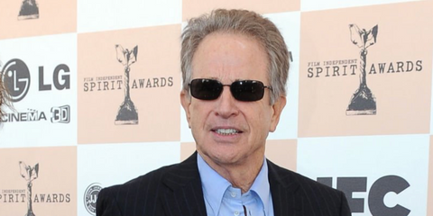 American actor Warren Beatty was seen wearing black Ray-Ban RB 3717 002/B1 rectangular sunglasses at the 26th Film Independent Spirit Awards. Shop online now on Pretavoir