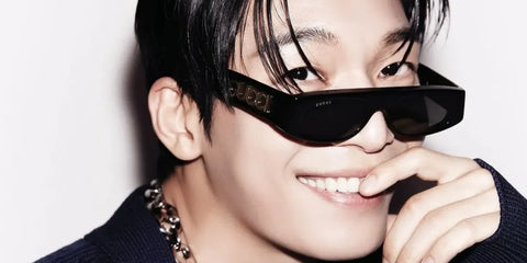 South Korean actor Wi Ha-joon was seen wearing black Gucci GG1771S 001 sunglasses in a Men Noblesse magazine feature.
