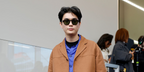William Gao was seen wearing black Prada PR A16S 16K04D Polarised sunglasses to attend the Prada Menswear Fall/Winter 2025 fashion show during Milan Fashion Week