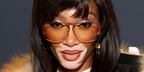 Winnie Harlow sunglasses at the Super Bowl 2024