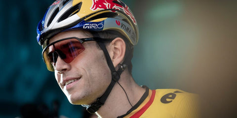 Belgian cyclist Wout van Aert was seen wearing black Oakley Sutro Lite Sweep OO9465 01 Prizm sunglasses in 2024. Shop online now on Pretavoir