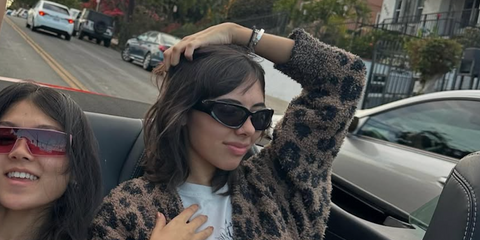 Xochitl Gomez was seen wearing Balenciaga BB0157S 001 sunglasses in one of her Instagram posts