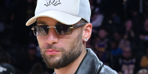 Basketball player Zach LaVine of the Sacramento Kings was seen wearing silver and grey Cartier CT0582S 004 sunglasses during a game between the Los Angeles Lakers and Sacramento Kings in Los Angeles, December 2025.