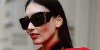 Kazakhstani model Zarina Yeva was seen wearing black Saint Laurent Sun Blaze SL M119 001 sunglasses in her Instagram post, February 2025. Shop online now on Pretavoir