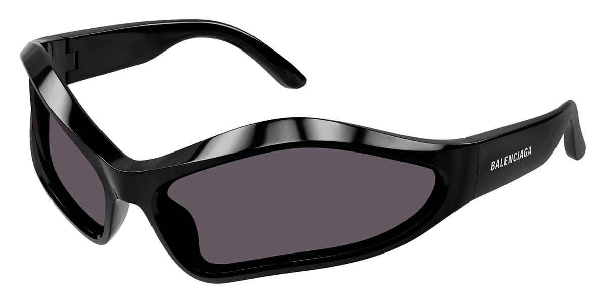 Balenciaga Black Oval Sunglasses