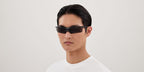 Balenciaga BB0420S 001 - As Seen On Myles Lewis-Skelly