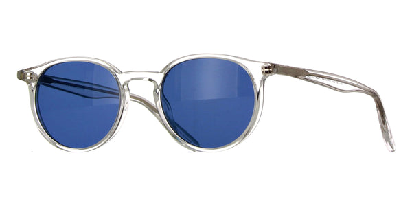 Barton Perreira Transparent gray Frame Sunglasses with Blue Lenses Barton Perreira Sparrow Sunglasses FRAMES 60[]14-132 SIL/STB  main image 4