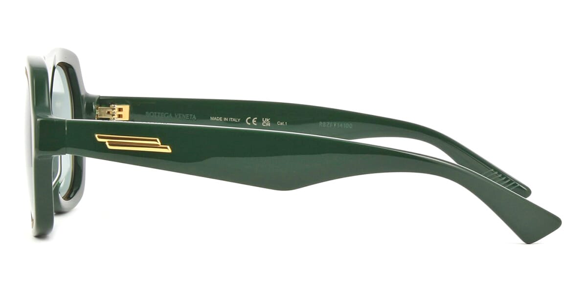 Bottega Veneta BV1217S 002 Green Aviator Sunglasses - US