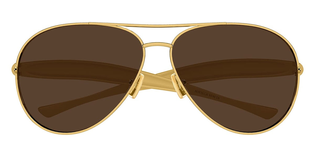 NWT Bottega Veneta BV1305S-007 64mm New Sunglasses NWT Bottega Veneta BV1305S-007 64mm Gold Brown Sunglasses main image 3