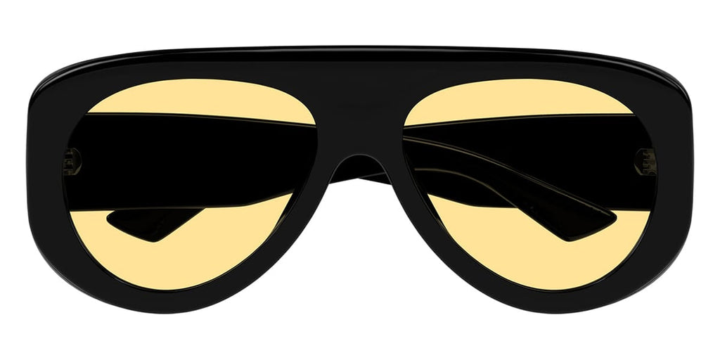 【BOTTEGA VENETA】l Aviator Sunglasses Drop Aviator Sunglasses in Black/yellow | Bottega Veneta US