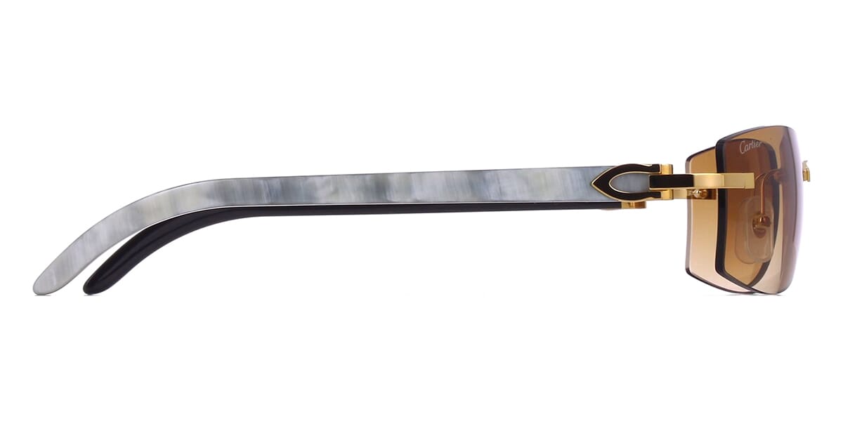Cartier Buffalo Horn CT0017RS 001 7FA Sunglasses