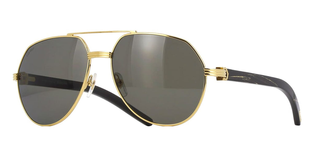 Cartier Buffalo Horn CT0272S 001 2CK Polarised Sunglasses