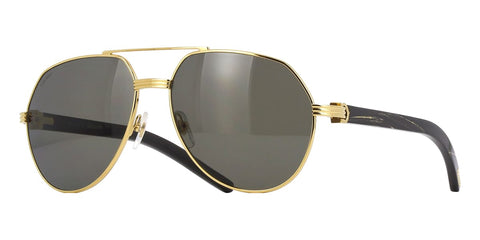 Cartier Buffalo Horn CT0272S 001 2CK Polarised Sunglasses