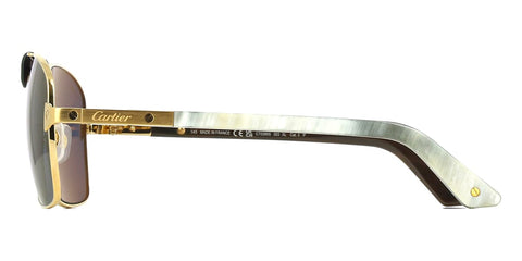 Cartier Buffalo Horn CT0389S 003 4J2 Polarised Sunglasses