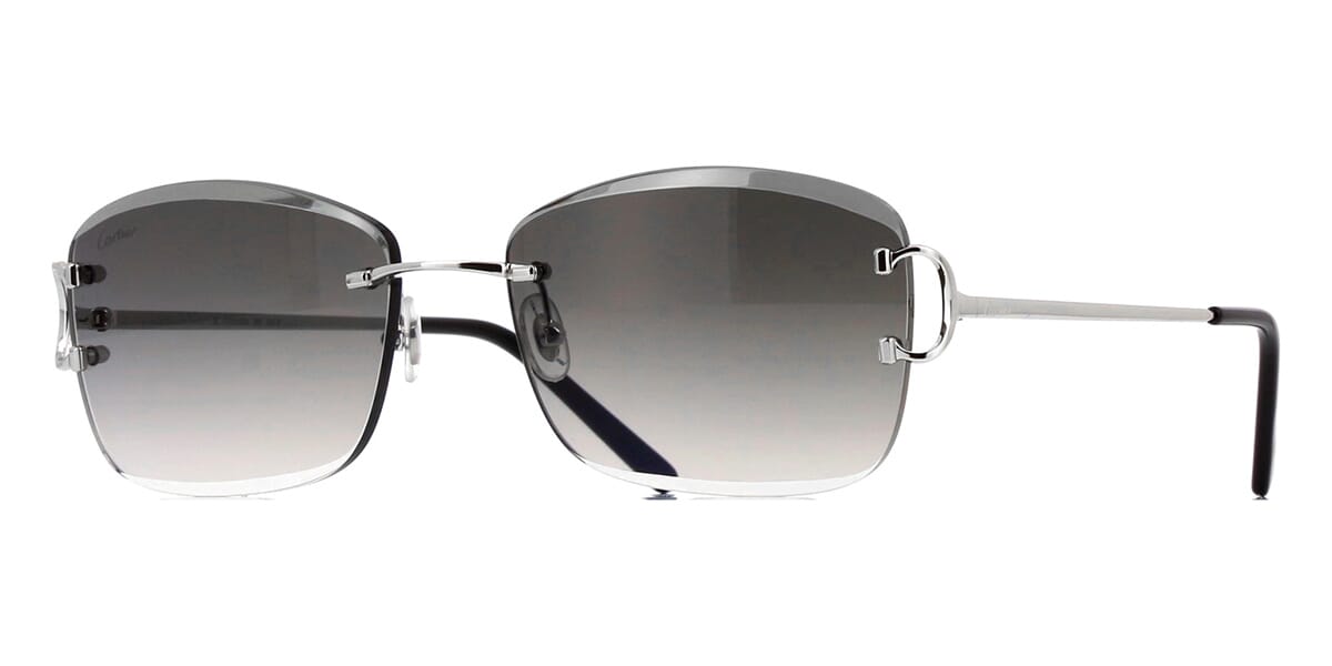 Cartier Ct0010 Rimless Cartier CT0010RS 001 Sunglasses - US