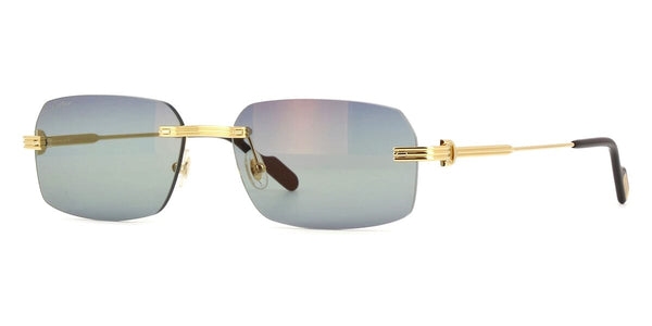 Cartier PARS 160 サングラス ブラック/ゴールド Cartier CT0462S 003 Sunglasses Shiny Gold - eye-oo.com