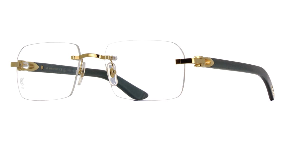 Cartier CT0453O 005 Glasses Gold Green