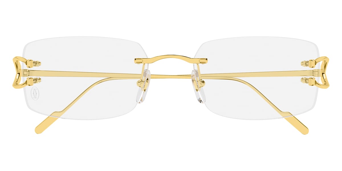Cartier CT0605O 001 Solid 18k Gold Glasses