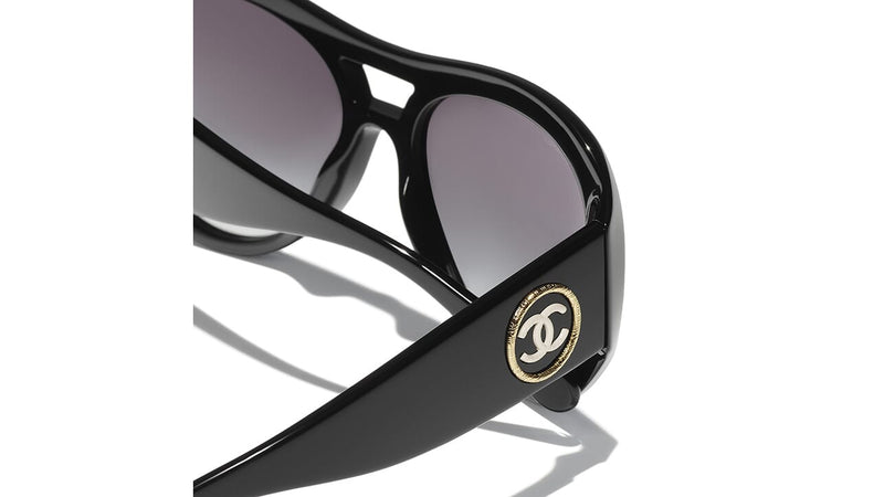 Sunglasses: Cat Eye Sunglasses, acetate & tweed — Fashion | CHANEL