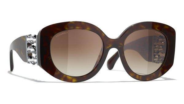 CHANEL AG6041 サングラス ブラウンレンズ Sunglasses CHANEL CH5556U 1827S9 58-16 Brown havana | Visiofactory