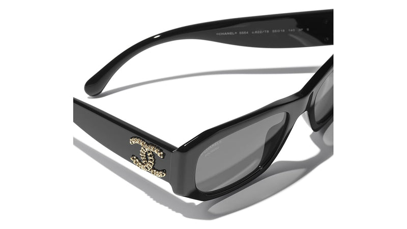 ネクラギャラクシー Sunglasses CHANEL CH5546Q C622T8 57-17 Black in stock | Visiofactory