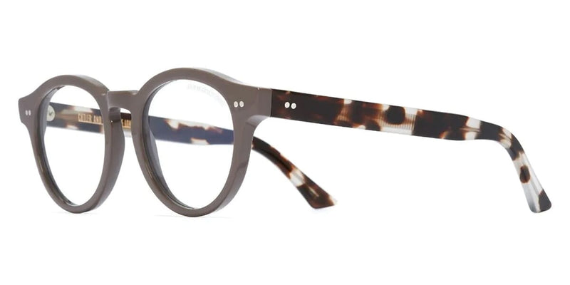 Cutler and Gross 1378 11 Shiny Mud Brown with Blue Control Glasses