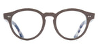 Cutler and Gross 1378 11 Shiny Mud Brown with Blue Control Glasses