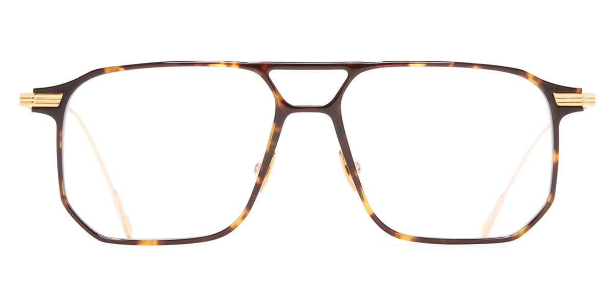Cutler and Gross Aurum 0006 02 Havana 24kt Gold Glasses