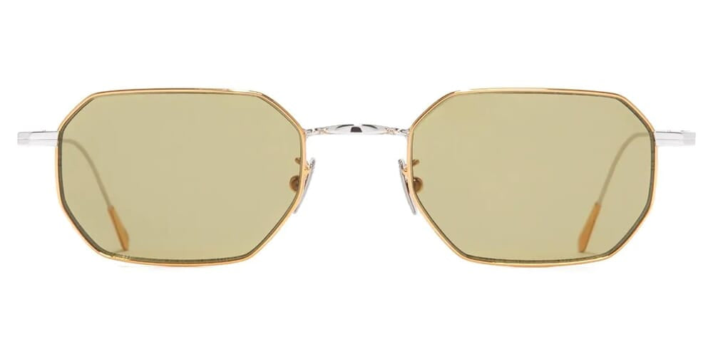 Cutler and Gross Sun Aurum 0005 04 Rhodium 24KT Gold Sunglasses