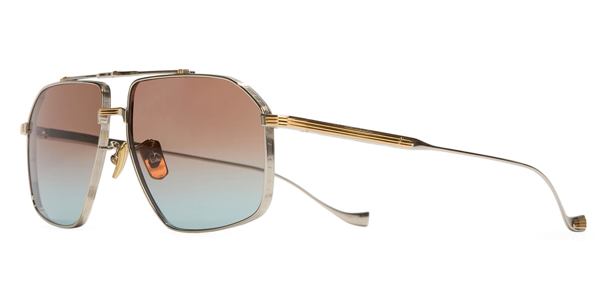 Cutler and Gross Sun Kensington 1424 03 Silver Gold Sunglasses
