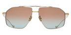 Cutler and Gross Sun Kensington 1424 03 Silver Gold Sunglasses