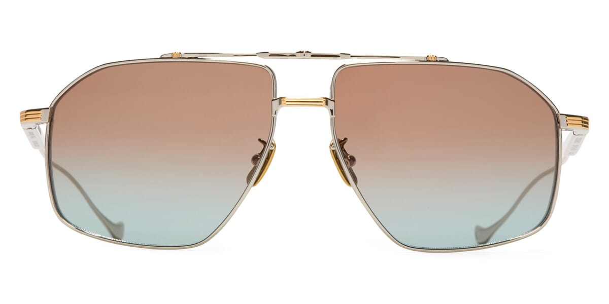 Cutler and Gross Sun Kensington 1424 03 Silver Gold Sunglasses