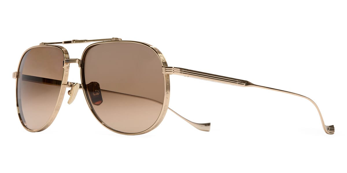 Cutler and Gross Sun Sloane 1423 02 Gold Sunglasses