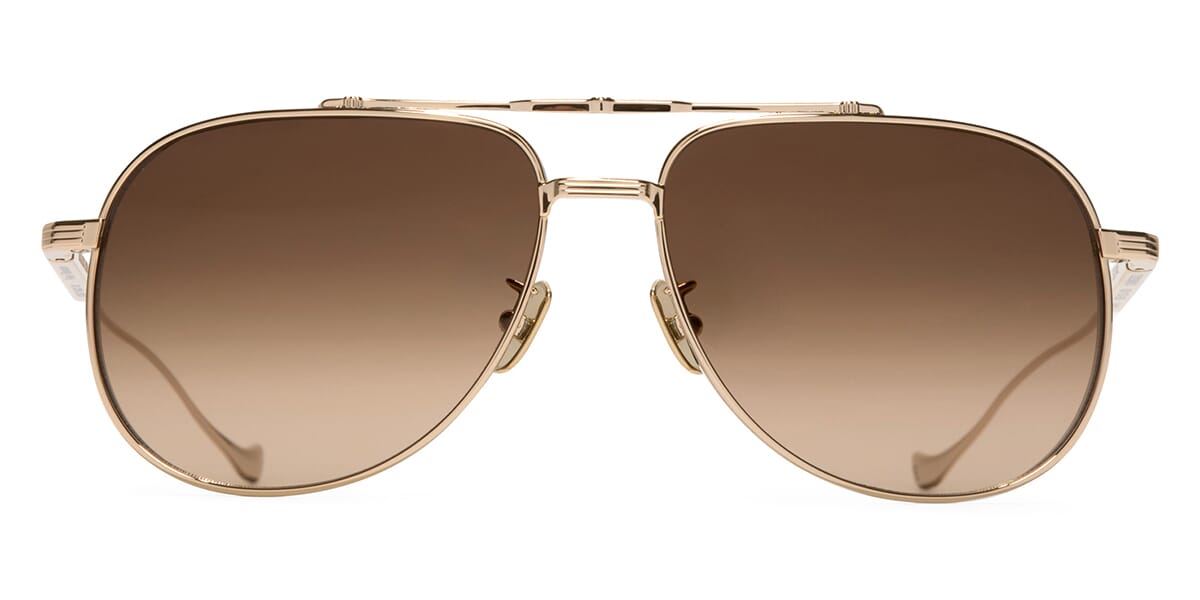 Cutler and Gross Sun Sloane 1423 02 Gold Sunglasses